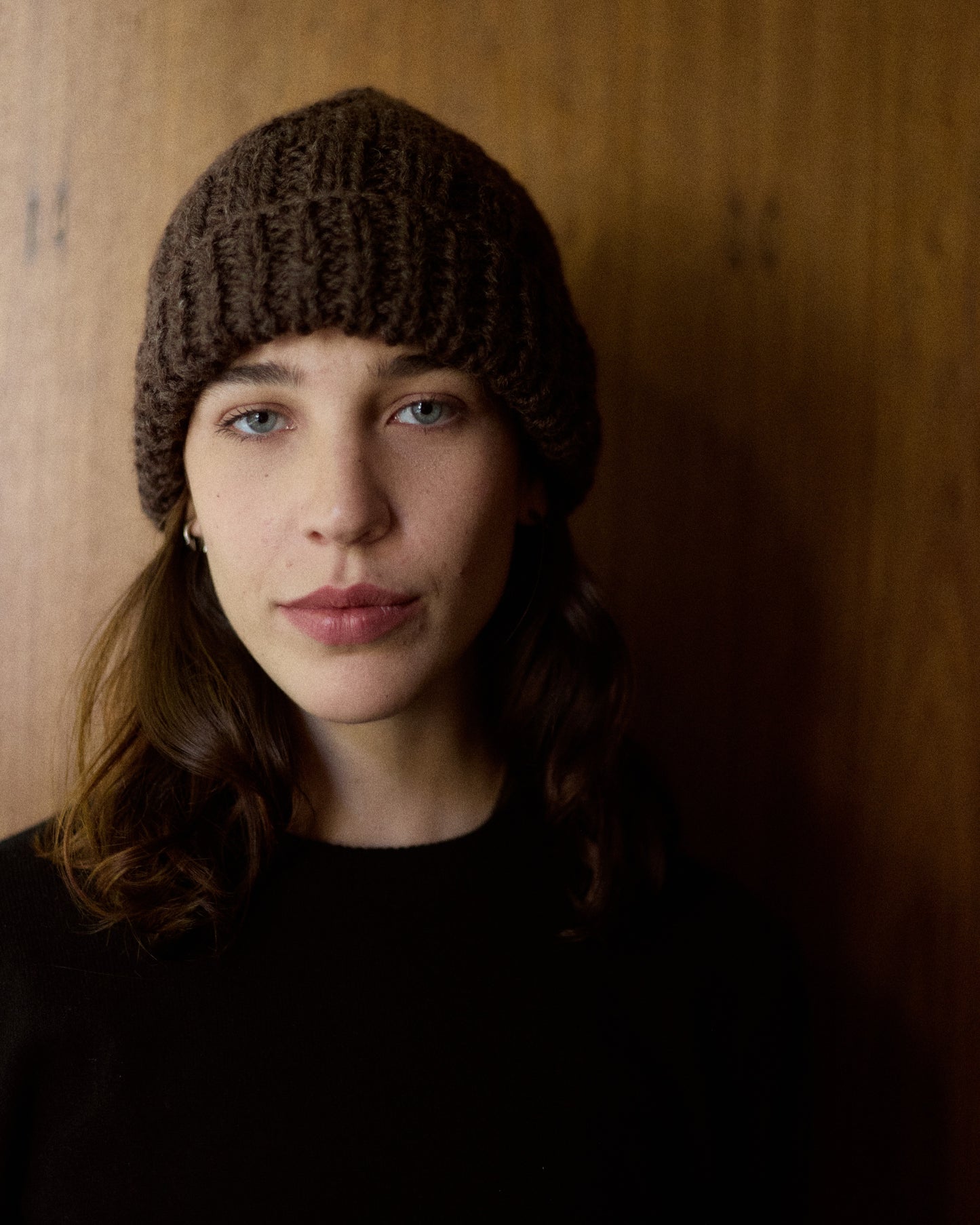 Abuela POSCO Gorro de Merino – Marrón
