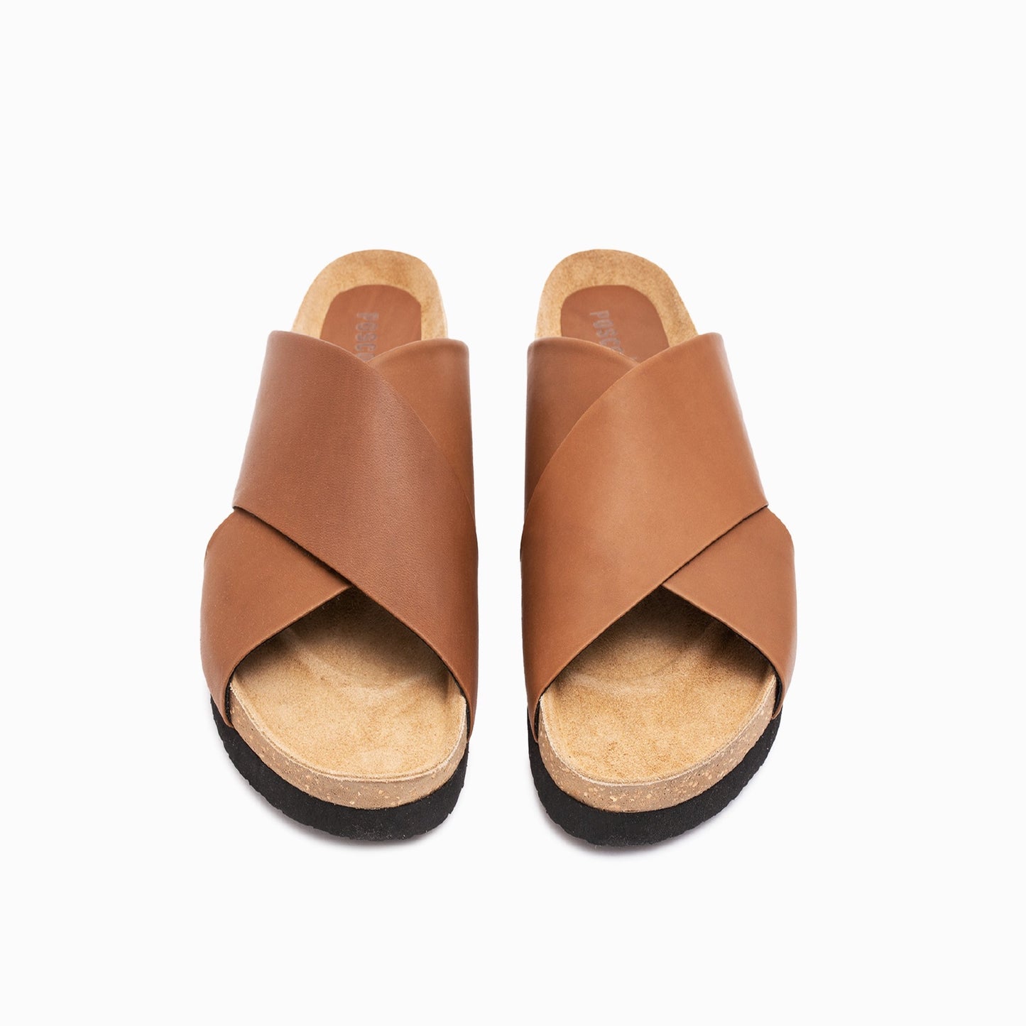 Chancla Chunky Cuero Marrón