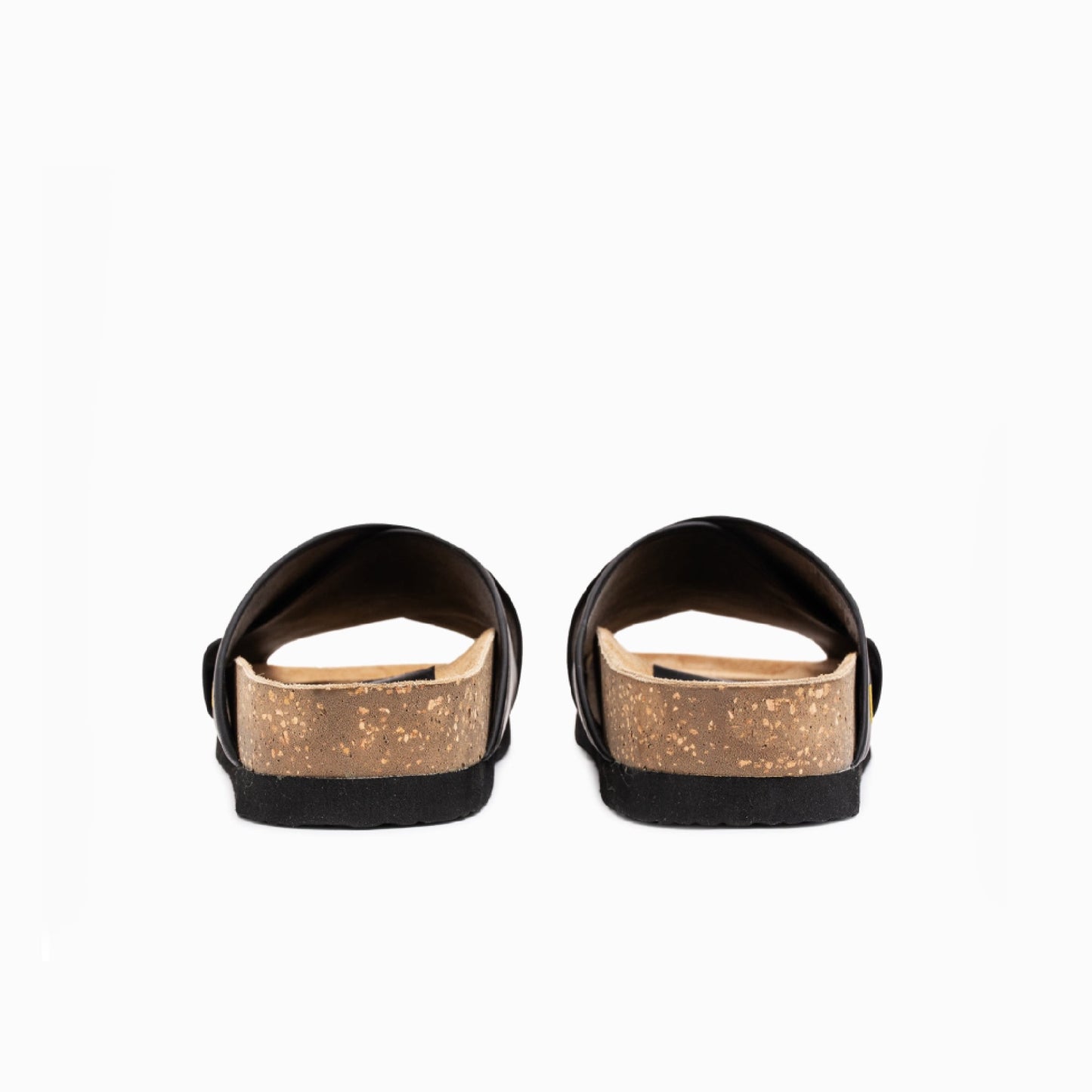 Chancla Chunky Cuero Negra