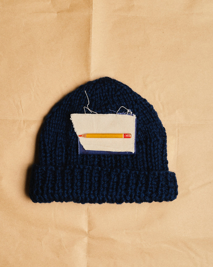 Abuela POSCO Gorro de Merino – Azul Marino