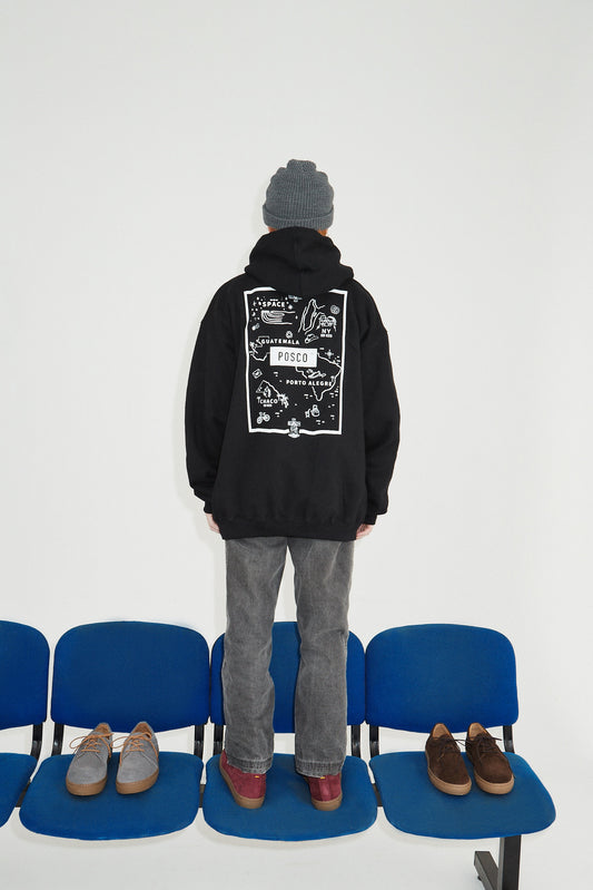 Buzo Mapa Posco Negro