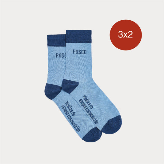 Medias De Simple Composición Celestes