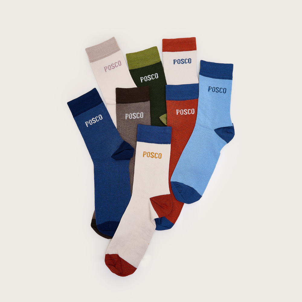 Medias De Simple Composición Ladrillo / Beige