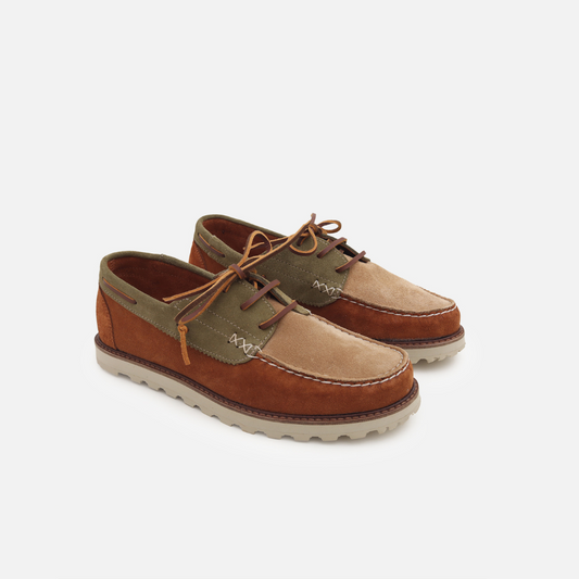 Power Navy Tricolor Boat Shoes