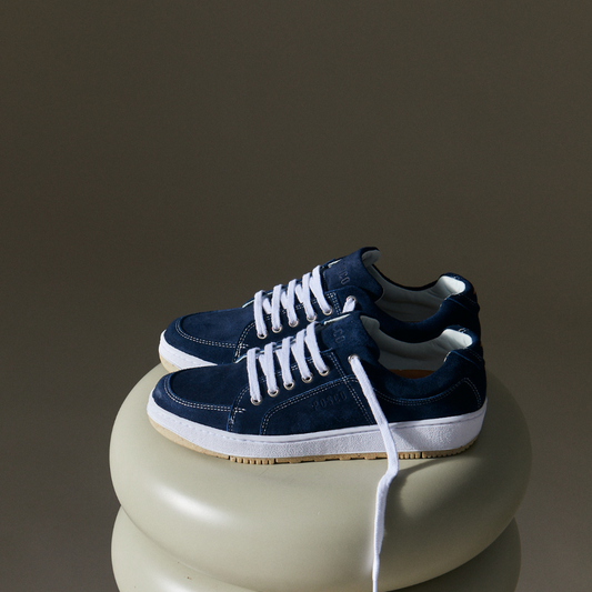 Chunky Sneaker Gamuza Azul