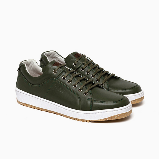 Chunky Green Leather