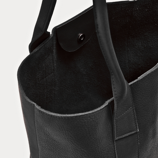 Cecilia Black Leather Bag