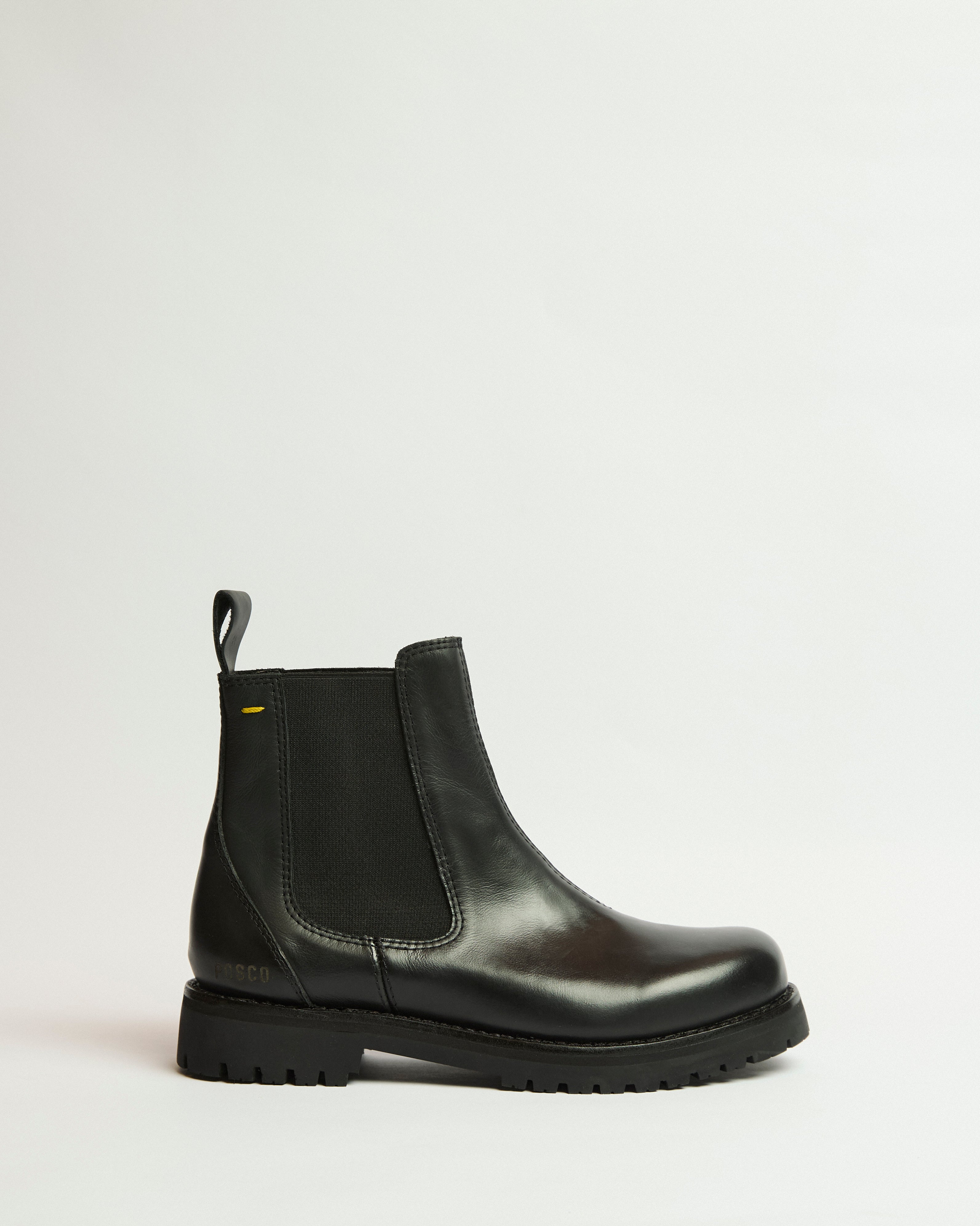 Bota Norte Cuero Negro