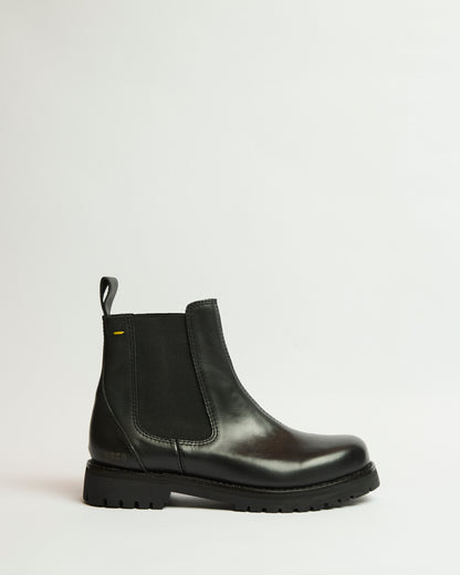 Norte Black Leather Boot 