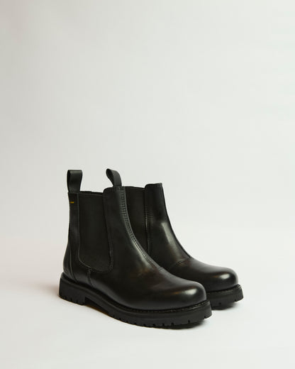 Norte Black Leather Boot 