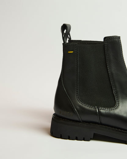 Norte Black Leather Boot 