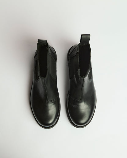 Norte Black Leather Boot 