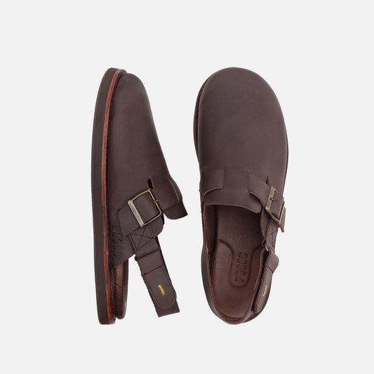 Sueco Bermejo Cuero Marron