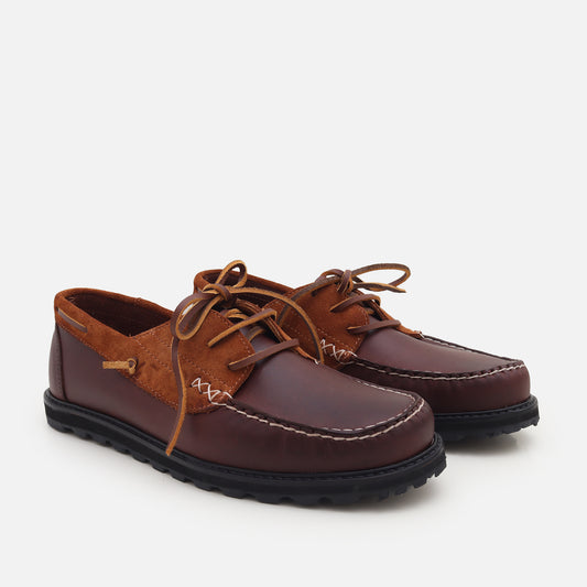 Power Navy Nautical Leather Boat Shoes