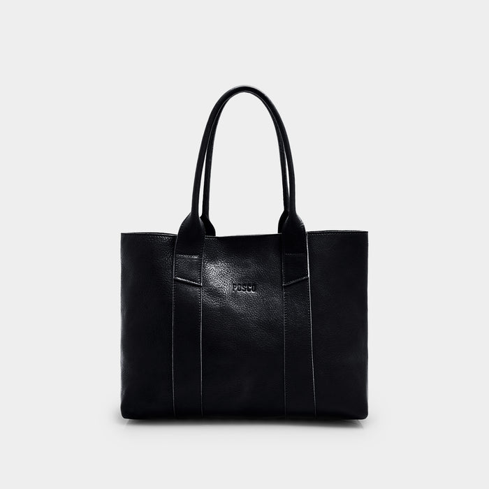 Cecilia Black Leather Handbag