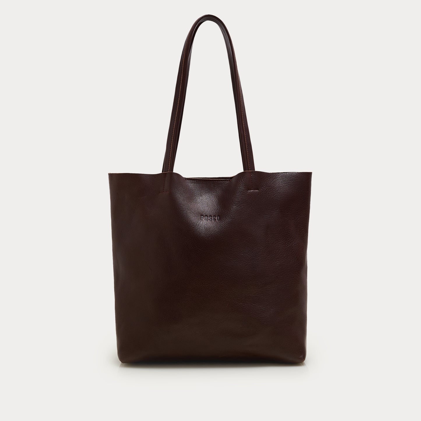 Mini Tote Bag Cuero Marron