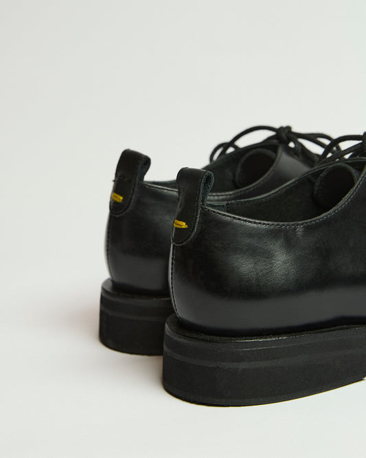 Charata Black Leather