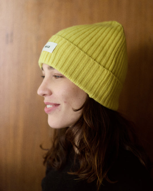 Chaquito Mustard Merino Beanie