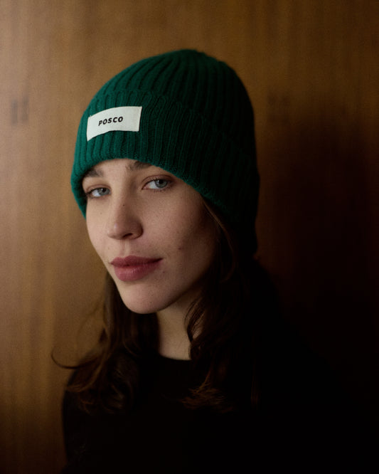 Chaquito Green Merino Beanie