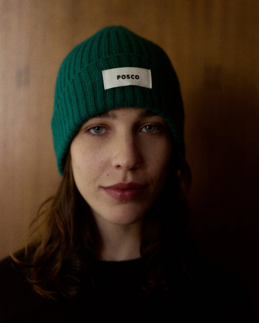 Chaquito Green Merino Beanie