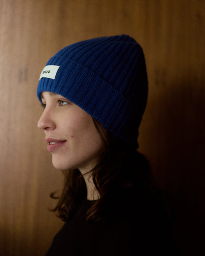 Chaquito Merino Beanie – Indigo