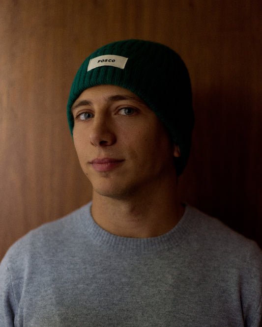 Chaquito Green Merino Beanie