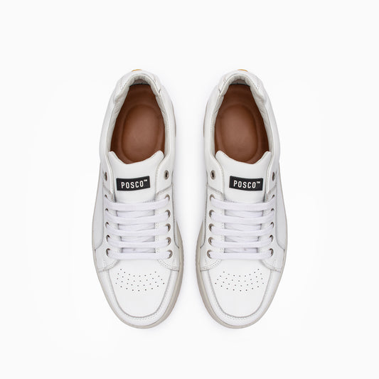 Chunky Sneaker Cuero Blanco