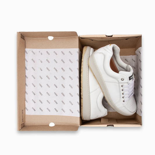 Chunky Sneaker Cuero Blanco