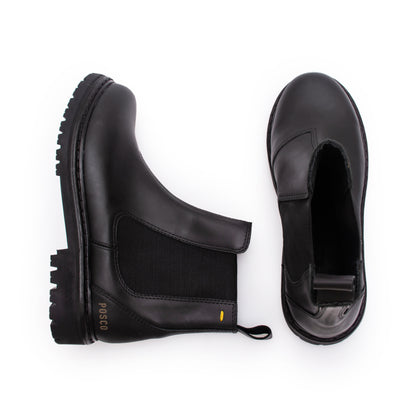 Bota Norte Cuero Negro