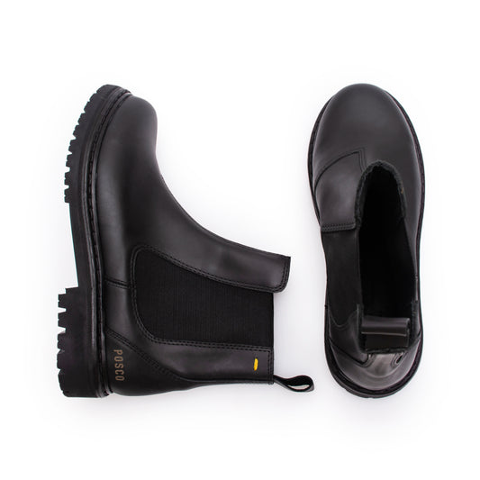 Norte Black Leather Boot 