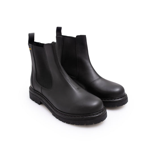 Norte Black Leather Boot 