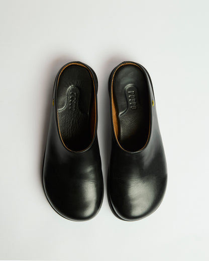 Sueco Fontana Mujer Cuero Negro