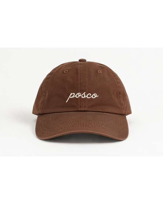 Gorra POSCO Lona Marrón