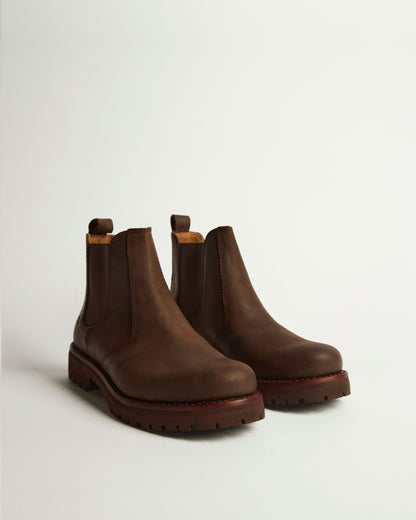 Bota Norte Mujer Cuero Marrón