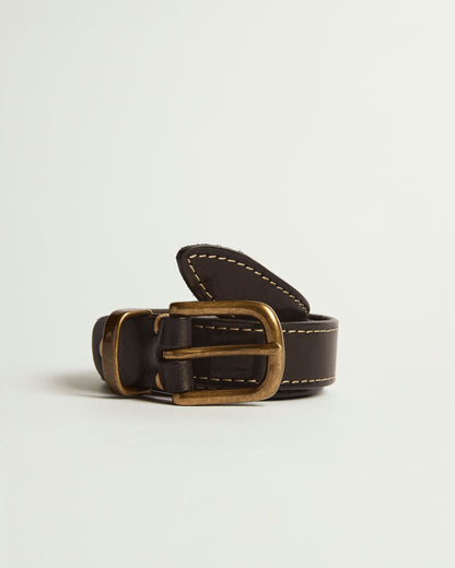 Cinto Vintage Cuero Negro
