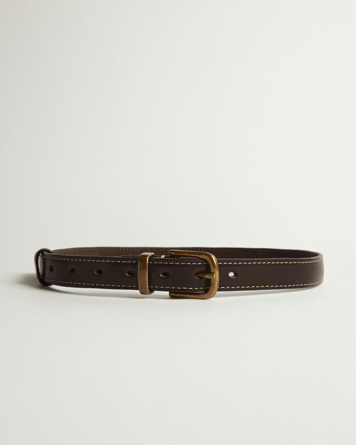 Cinto Vintage Cuero Negro