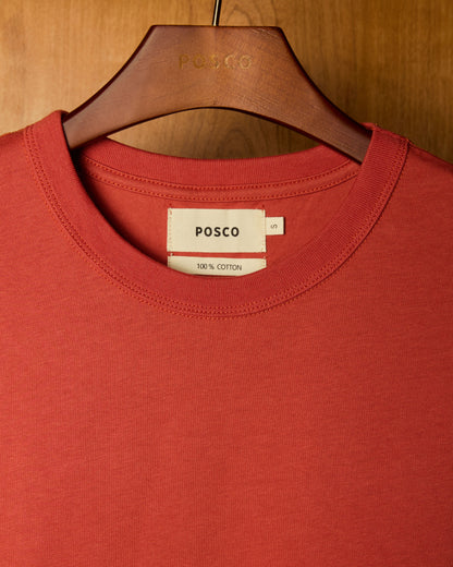 Remera Heavyweight Carmín