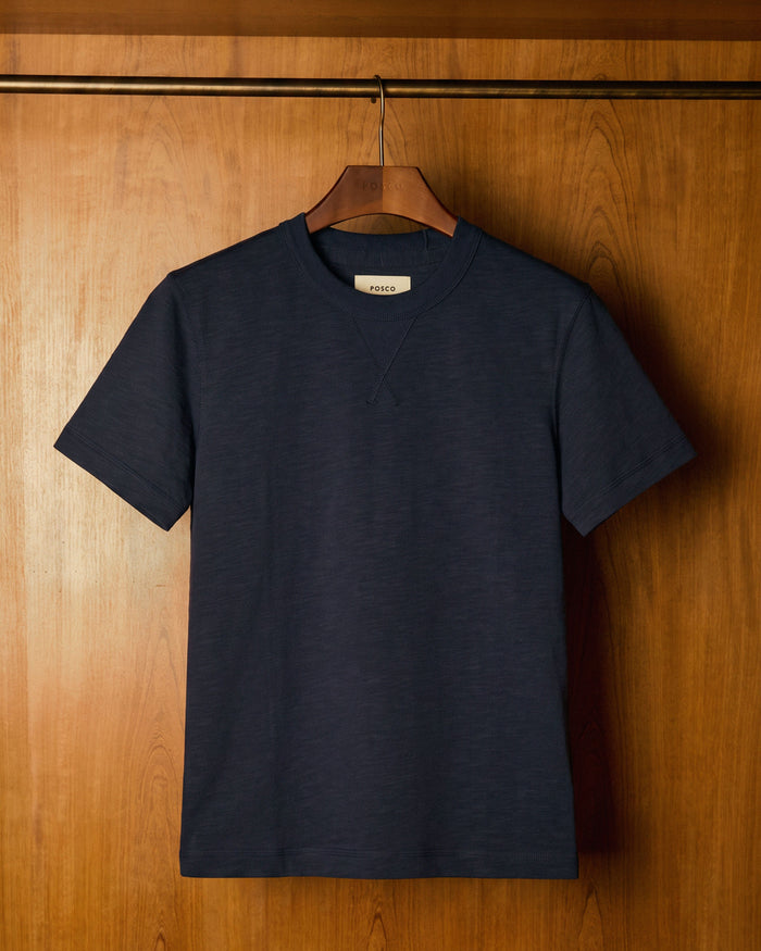 Remera 100% Cotton Heather Azul