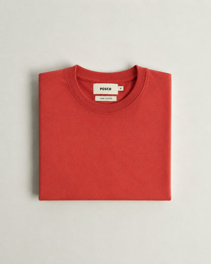 Remera Heavyweight Carmín