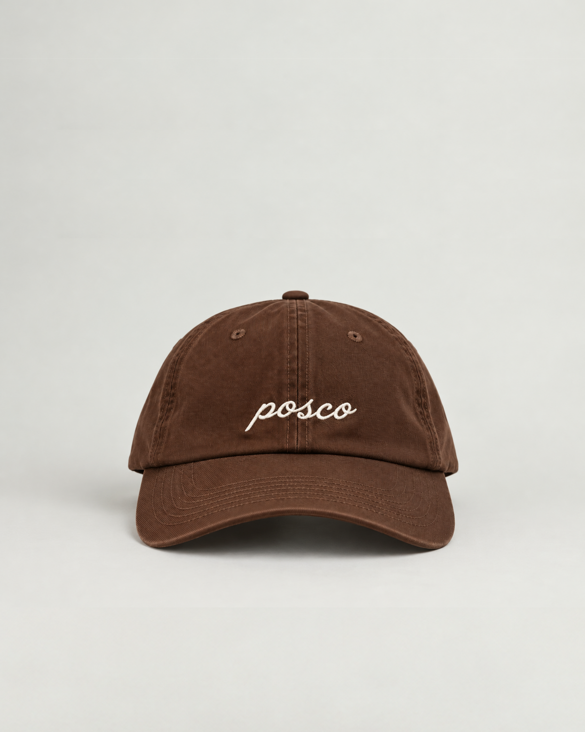Gorra POSCO Lona Marrón