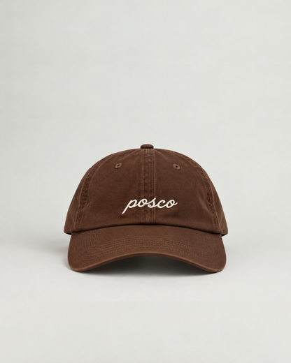 Gorra POSCO Lona Marrón