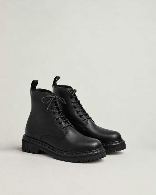 Borcego Sur Cuero Negro