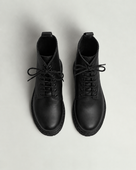 Borcego Sur Cuero Negro