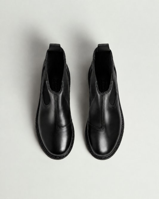 Bota Norte Cuero Negro